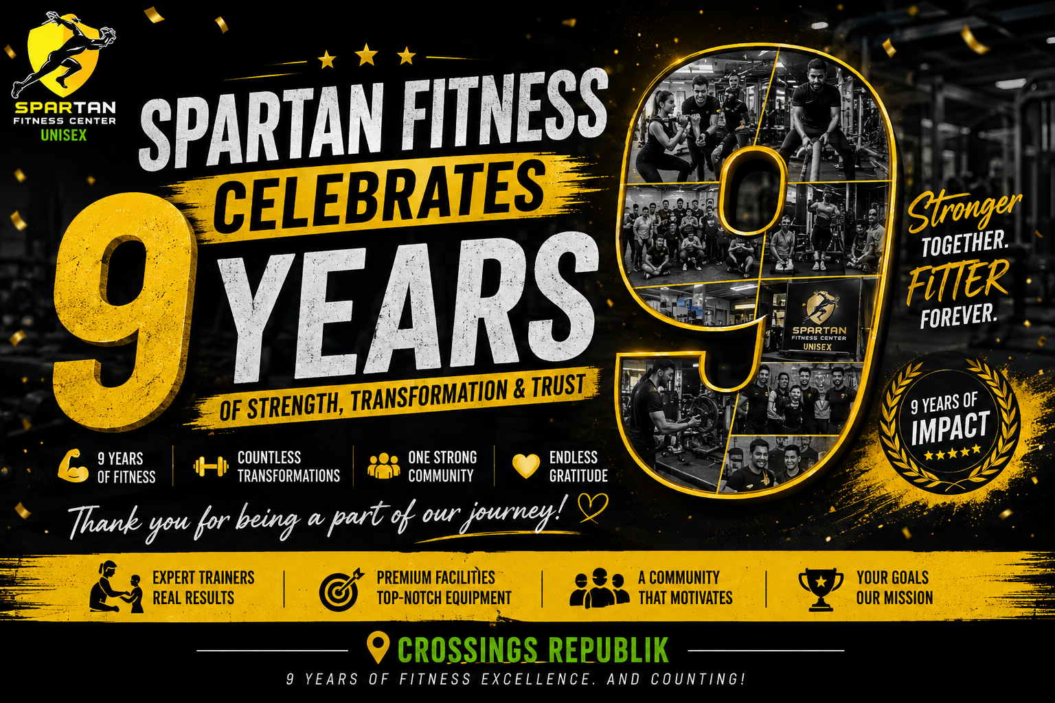 Spartan Fitness Center Crossings Republik 9th Anniversary